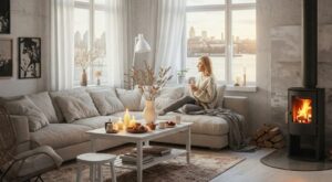 hygge poêle a bois