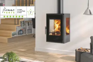 Poêle à bois Inca Wall certifié Flamme Verte